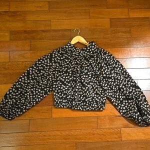 Floral High Neck Top